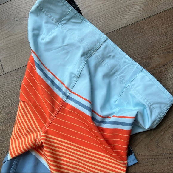 Mens Size 30in O’Neill Board Shorts Blue/Orange Swim Below The Knee - Picture 6 of 6